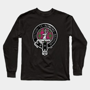 Clan Crawford Crest & Tartan Long Sleeve T-Shirt